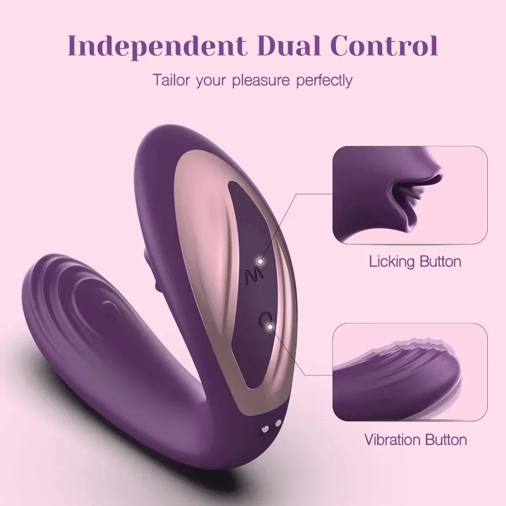 OG Lick Clitoral Licking Vibrator Purple (B2B) - Image 3