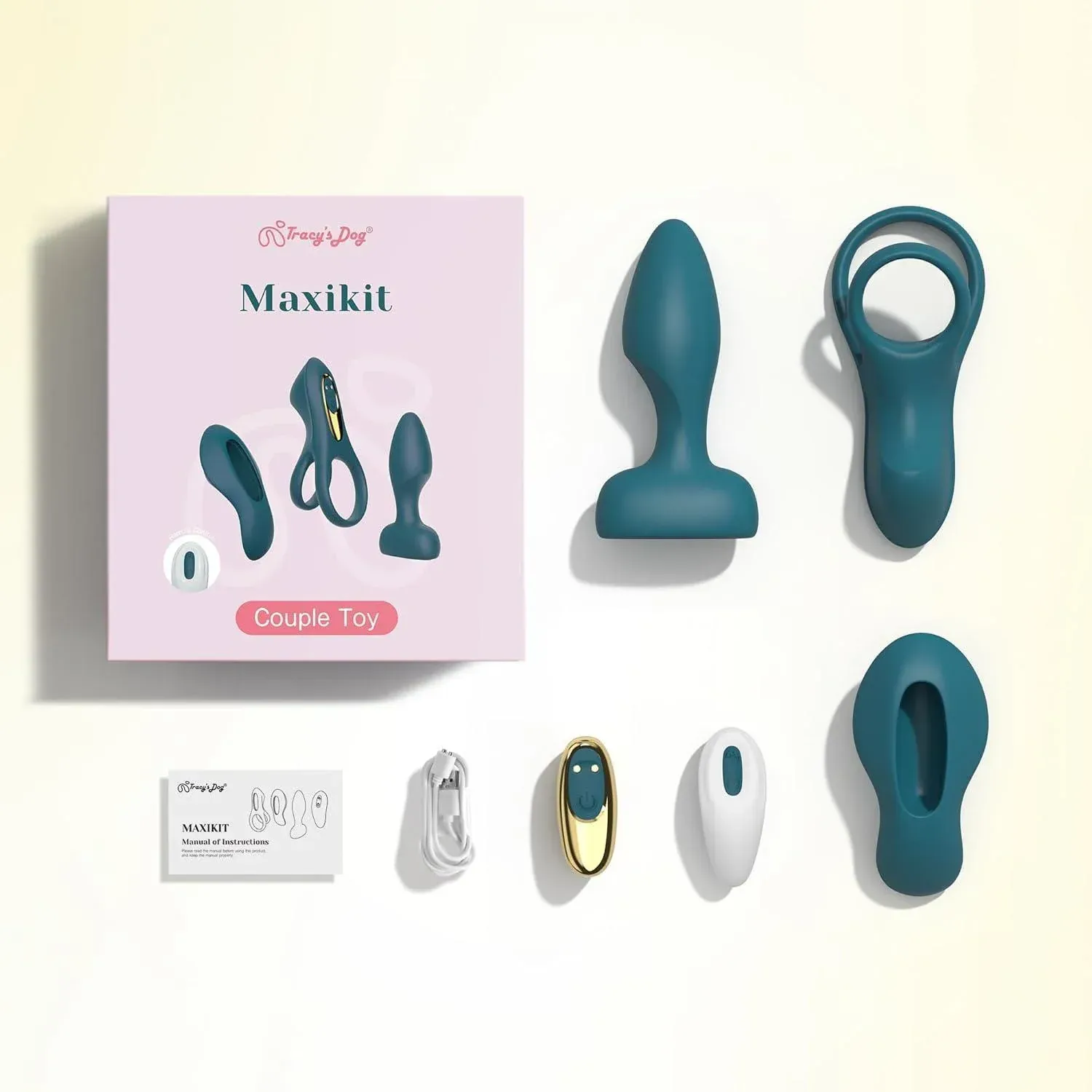 Maxikit Couple Vibrator Set Dark Green (B2B) - Image 6