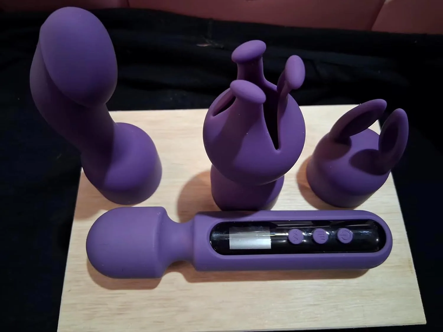 Wand Vibrator Kit for Couples Sex Toys with Travel Bag, 3 Attachments for Clit, G-Spot & Glans, LCD Display, 10 Patterns & 4 Speeds, Silicone Massager - Image 6